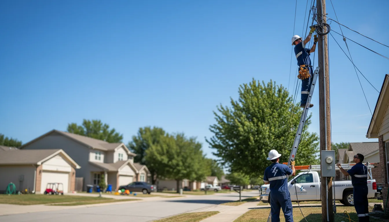 Residential electrician providing installation services in Houston, AK
